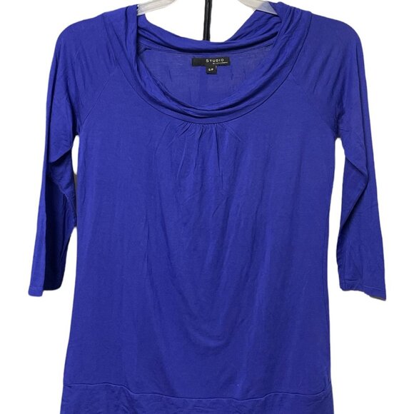 Studio by Liz Claiborne Royal Blue Blouse Size Small - Picture 1 of 8